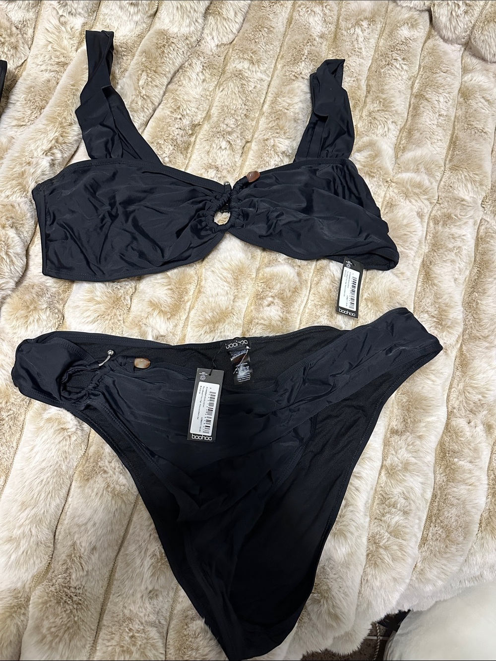 Black high waisted swimsuit NWT, 20